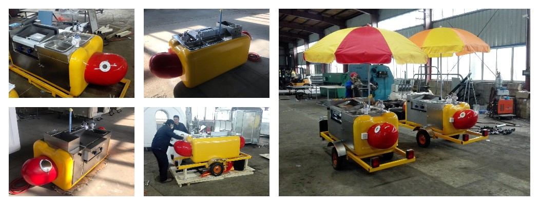 mobile hot dog cart manufacturing